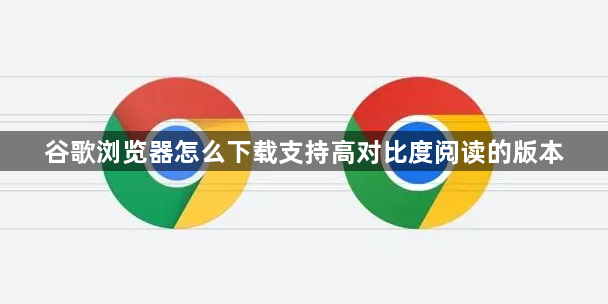 谷歌浏览器怎么下载支持高对比度阅读的版本1