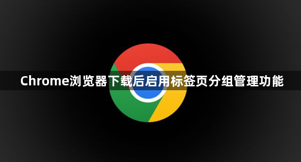 Chrome浏览器下载后启用标签页分组管理功能1