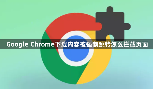 Google Chrome下载内容被强制跳转怎么拦截页面1