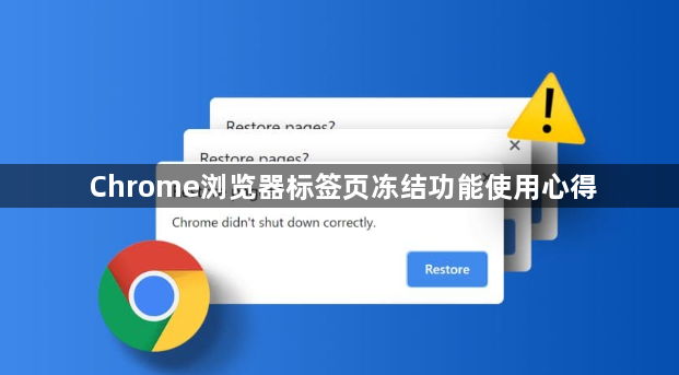 Chrome浏览器标签页冻结功能使用心得1
