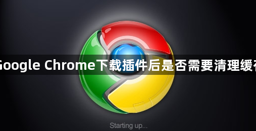 Google Chrome下载插件后是否需要清理缓存1