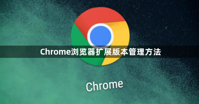 Chrome浏览器扩展版本管理方法1