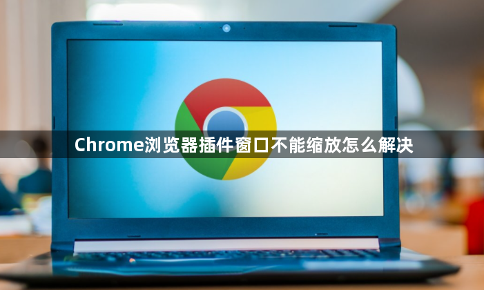 Chrome浏览器插件窗口不能缩放怎么解决1