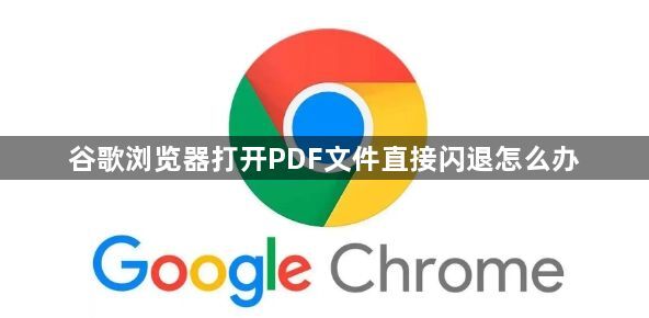 谷歌浏览器打开PDF文件直接闪退怎么办1