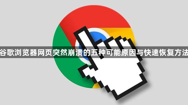 谷歌浏览器网页突然崩溃的五种可能原因与快速恢复方法1