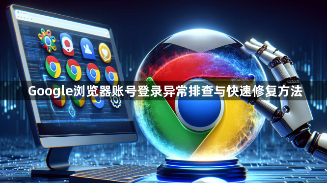 Google浏览器账号登录异常排查与快速修复方法1