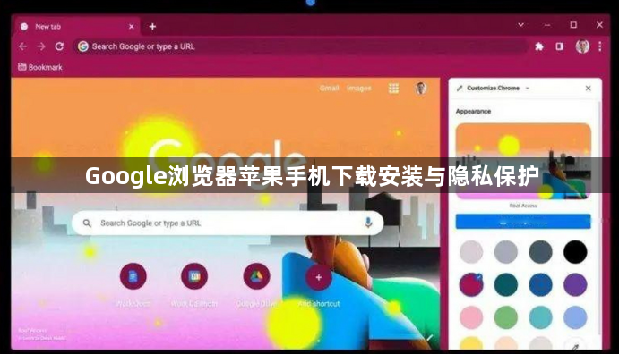 Google浏览器苹果手机下载安装与隐私保护1